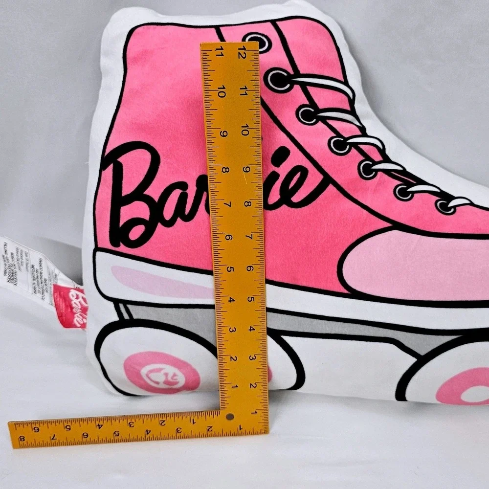 Barbie Roller Skate Girl Plush Pillow Pink Mattel 2023 Franco‎ Decorative 18